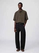 Рубашка хлопковая мужская Uniqlo 462922216 M Коричневая (1160739271) - изображение 4