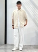 Рубашка хлопковая мужская Uniqlo 955220506 2XL Молочная (1160765030) - изображение 7