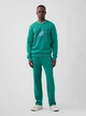Спортивные штаны на флисе мужские GAP 567761361 M Зеленые (1160767134) - изображение 3