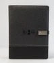 Блокнот з Powerbank бездротовою зарядкою Universal щоденник з флешкою 16 Гб Чорний (тканина) - зображення 3