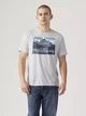 Футболка длинная хлопковая мужская Levi`s 749219726 2XL Серая с принтом (1160823575) - изображение 3