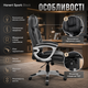 Офисное кресло Hanert Spark Black с механизмом TILT высокой ортопедической спинкой подголовником поясничной поддержкой и нагрузкой до 120 кг черное - изображение 3