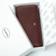 Женский кожаный кошелек на молнии Dr.Bond W1038 Бордовый - изображение 6