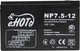 Аккумуляторная батарея Enot AGM 12V-7.5Ah (NP7.5-12/no VAT) - изображение 2