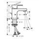 Hansgrohe Vernis Shape 70 Смеситель для раковины, Matt Black (71560670) - изображение 2