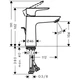 Hansgrohe Talis E 110 Смеситель для умывальника, черный матовый (71710670) - изображение 2