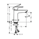 Hansgrohe Talis E 110 Смеситель для умывальника, черный матовый (71710670) - изображение 4