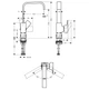 Hansgrohe Metropol 230 Змішувач для умивальника, хром (32511000) - зображення 3