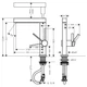 Hansgrohe Finoris 230 Смеситель для умывальника, черный матовый (76063670) - изображение 11