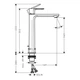 HANSGROHE Rebris E Смеситель для раковины высокий, хром (72591000) - изображение 5