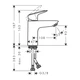 HANSGROHE Logis 100 Смеситель для раковины, черный матовый (71107670) - изображение 4