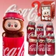 Плюшевый брелок Labubu в форме банки Coca Cola мягкая коллекционная игрушка - изображение 3