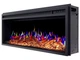 Линейный электрокамин ArtiFlame AF38 Multicolor 3D визуализации пламени 3 цветов со звуком с обогревом - изображение 4