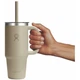 Термочашка Hydro Flask 700 ml Travel Tumbler Clear Lid Бежевий - зображення 3