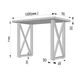 Стіл лофт IDEA 100см Л-1 ZT-008 Дуб Сонома - изображение 3