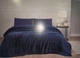 Махровая простынь Tivolyo Home Linea lacivert 160x220 полуторная - изображение 1