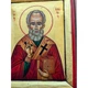 Писаная икона Святителя Николая Чудотворца 17,5 × 22 см - изображение 7