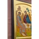 Писаная греческая икона Святая Троица (Ветхозаватная) 27,5×34 см - изображение 3