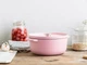 Каструля чавунна з кришкою KitchenAid 22 см 3,3 л колір суха троянда (CC007430-001) - зображення 3