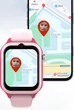 Дитячий смарт годинник для школи Lemfo CT-27 з дзвінками від SIM картки, GPS відстеженням, Wi-Fi, іграми, кнопкою SOS та вологозахистом IP67 Рожевий - зображення 8