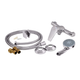 Змішувач для душу Gloria 010 (з душовим гарнітуром) (k35) (19 46 010) Chrome Lidz - изображение 5