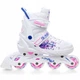 Раздвижные детские ролики Raven Meia White/Pink LED размер 35-38 (nkx459) - изображение 3