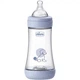 Пляшечка для годування Chicco Perfect 5 із силіконовою соскою 2+ місяців 240 мл Блакитна (20223.22.40) Chicco 20223.22.40 1061397 - зображення 1