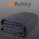 Утяжеленное гравитационное одеяло Ruhhy 28468 (6 кг, 150х200 см) — Сенсорное антистрессовое одеяло для сна, серое, с петлями - изображение 3