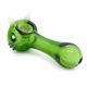 Скляна люлька N73 Cat pattern green 100мм - изображение 3