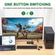 KCEVE KVM переключатель между ПК и ноутбуком с питанием через USB 4k@60Hz USB/DisplayPort - изображение 4