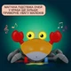 Интерактивная Игрушка Краб ходящий , поющий и обходящий помехи Induction Crab QC-1Y на аккумуляторе Желтый - изображение 4