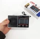 Радіоприймач GOLON RX-8866 портативний, радіо FM AM SW з USB, microSD, акумулятором і LED-ліхтариком, білий - зображення 6