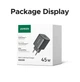 Зарядное устройство Ugreen 45W GaN Charger PD3.0 Fast Charger PPS QC3.0 Quick Charge Black (X524) - изображение 2