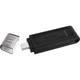 Флеш-накопитель Kingston DT70 64 ГБ USB 3.2 Gen1 Type-C большой емкости для телефонов, черный, совместим с Android и Apple, универсальный USB-накопитель для автомобиля и компьютера. - изображение 3