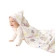 Пеленка-одеяло Babycare для новорожденных, осенне-зимняя, с регулируемой температурой, для родильного отделения, детская, Moria, светло-серо-фиолетовая, 90*90 см. - изображение 3