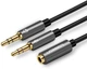 Переходник-разветвитель Ugreen AV140 AUX Audio TRSx2 M/M 20 см (UGR-20899) - изображение 2