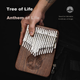 Luru Thumb Piano Kalimba, 34-клавішне двошарове пальчикове піаніно з натурального дерева, чорний горіх, 34-клавішне пальчикове піаніно - зображення 7