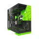 Корпус GeometricFuture Model 5 Wukong EATX с поддержкой СЖО 420 мм и Type-C, черно-зеленый - изображение 5