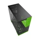 Корпус GeometricFuture Model 5 Wukong EATX с поддержкой СЖО 420 мм и Type-C, черно-зеленый - изображение 8