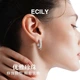 Сережки-цвяшки ECILY серії Dazzling Love зі срібла S925 з перлами, жіночі - зображення 3