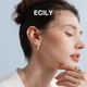 Сережки-цвяшки ECILY серії Dazzling Love зі срібла S925 з перлами, жіночі - зображення 7
