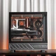 Корпус для игрового компьютера PADO Yinglong Cangming Display Version, черный, ATX, поддерживает водяное охлаждение 360 мм, включает 6-дюймовый ЖК-экран, панорамный обзор 270°, совместим с видеокартой 5090. - изображение 5
