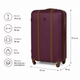 Чемодан с ABS пластика Wings GDW01 большой 97л бордовый (GDW01-L-Burgundy) - изображение 2