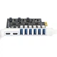 Плата расширения EB-LINK EB-KZMU08 PCIe, 6×USB 3.0 и 2×Type-C, USB 3.2 Gen1, без доп. питания - изображение 3