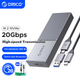 Корпус для SSD-накопичувача ORICO M.2 NVMe, 20 Гбіт/с, повністю алюмінієвий корпус із вбудованим розподільником тепла, сумісний із зовнішнім корпусом для SSD-накопичувачів ноутбуків для розширення, M207C3 - изображение 11