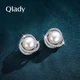 Серьги-гвоздики Qlady из натурального серебра 925 пробы с пресноводным жемчугом для женщин, роскошные жемчужные серьги, подарок на день рождения в честь Праздника лодок-драконов для жены. - изображение 4