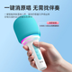 Микрофон Soaiy MC69 беспроводной Bluetooth со встроенной колонкой для караоке, небесно-голубой - изображение 2