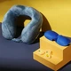 Набор дорожный TRAVEL BLUE с U-образной подушкой из пены с эффектом памяти, 3 предмета - изображение 5