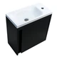 Тумба з раковиною Devit Small 063050B, 50 см, чорний - изображение 10