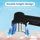 Насадки для електричних зубних щіток Oral-B змінні насадки для зубної щітки Oral B для щоденного догляду чорні 4 шт в упаковці сумісні з Oral-B Braun CrossAction Precision Clean 3D White Sensitive Clean FlossAction Dual Clean - зображення 8